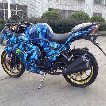 Kinds Premium Camo Vinyl Wrap Black White Blue Red