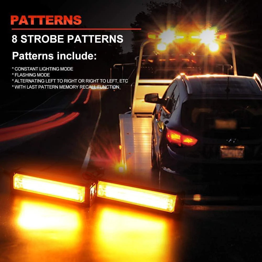 Strobe Flash Aluminum Amber Cars Trucks dc12-24v Voltage Systems