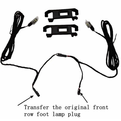 For T-ROC Jetta Polo T-Cross Enyaq Footwell Lighting Cable Rear