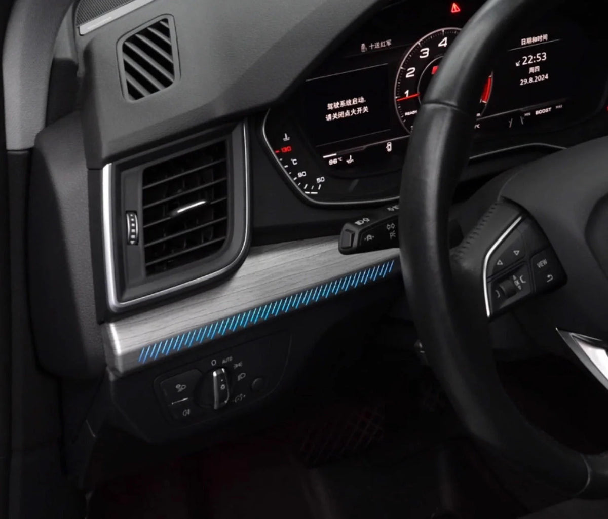 For Audi Q5L 2018-2025 Ambient Interior Atmosphere Lighting