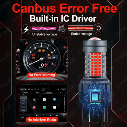 For Chevrolet Malibu Accessories LED Stop Brake Bulb Red Malibu