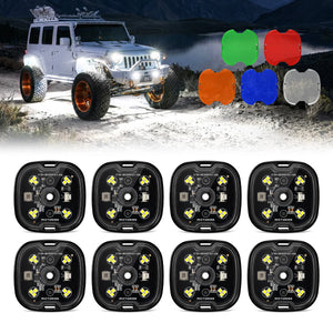 Mictuning Pods Rock Underglow Chassis Trucks Suvs IP68 Waterproof