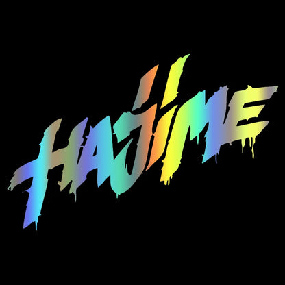 V1166 No Background Vinyl Decal Hajime Sticker Waterproof Decors