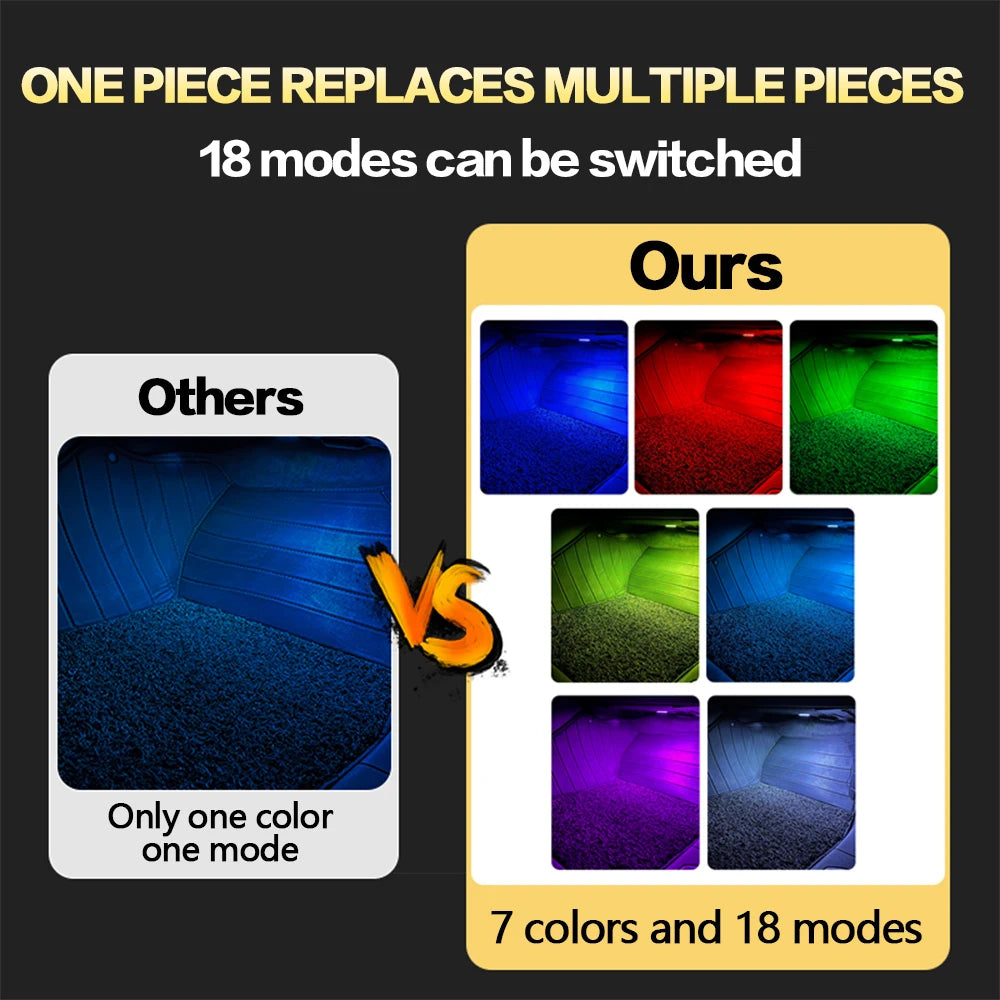 For Audi Tt Q3 Q5 Q7 Interior Footwell RGB Atmosphere A1 8X A4