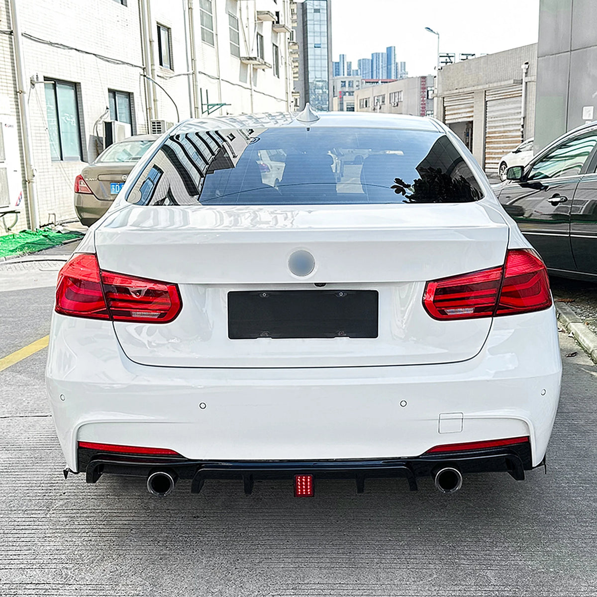 For BMW F30 3-Series M-Sport 2012-2019 Rear Bumper Diffuser Lip