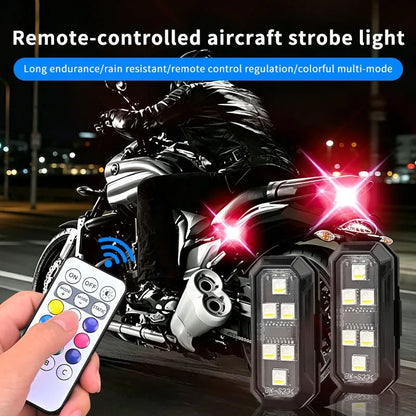 For Motorcycles RGB Color Truck Warning Night Pilot Searchlights