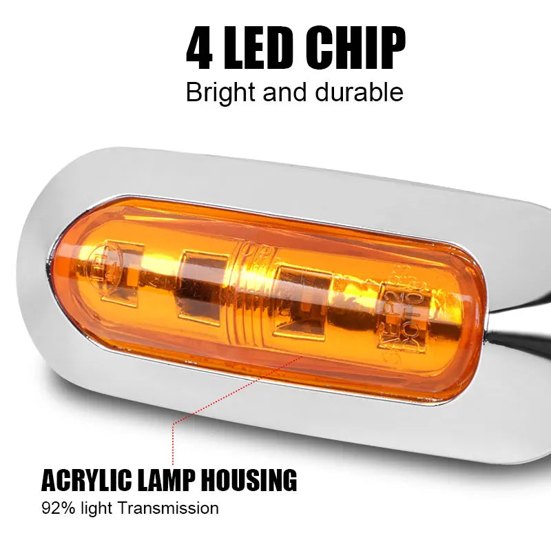 10v-30v Side Trailer Marker Clearance Turn Signal Indicator