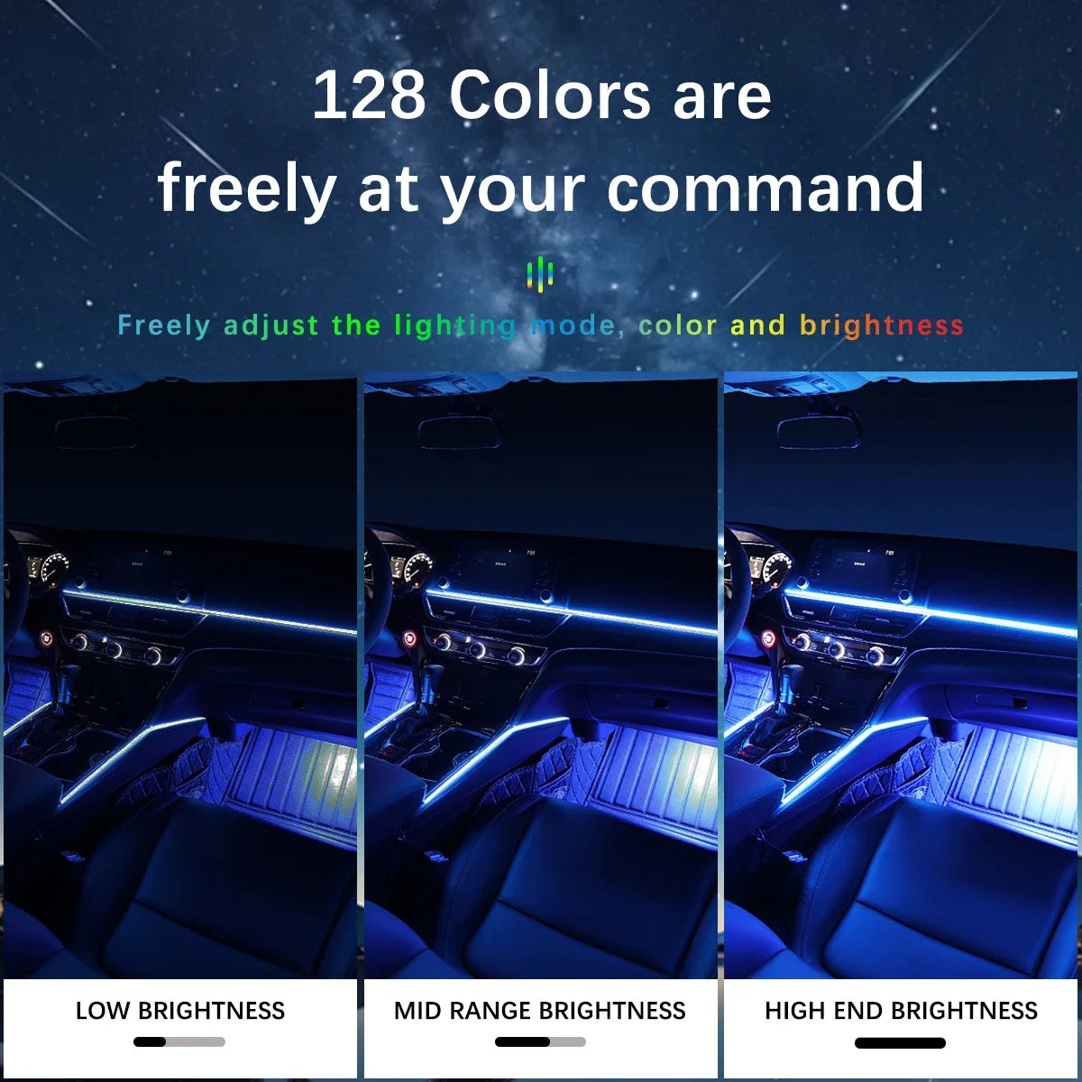 30IN1 Ambient RGB 128 Color Acrylic Strips Symphony Streamer