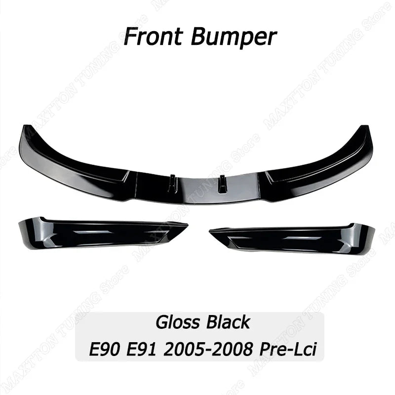 For BMW E90 E91 320I 330I Front Bumper Splitter Lip Diffuser