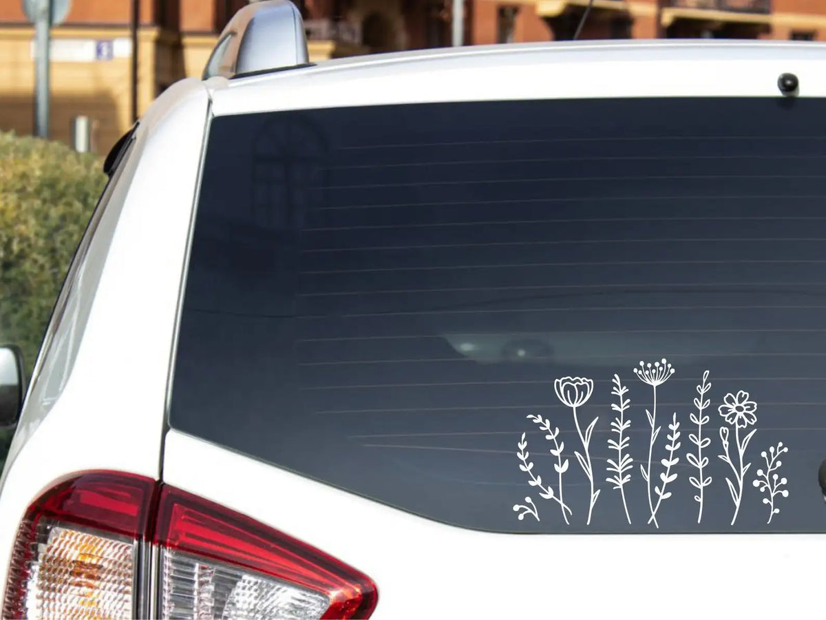Wildflower Stickers Bumper Laptop Sticker Rear Window Fashion