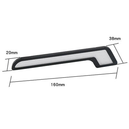 4PCS Daytime Running Blue l-shape Strips 12V Drl Bar