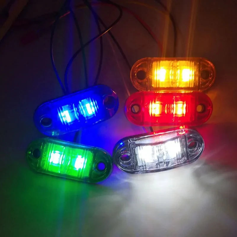 4PCS Side Marker 12V 24V Trailer Trucks Warning Clearance