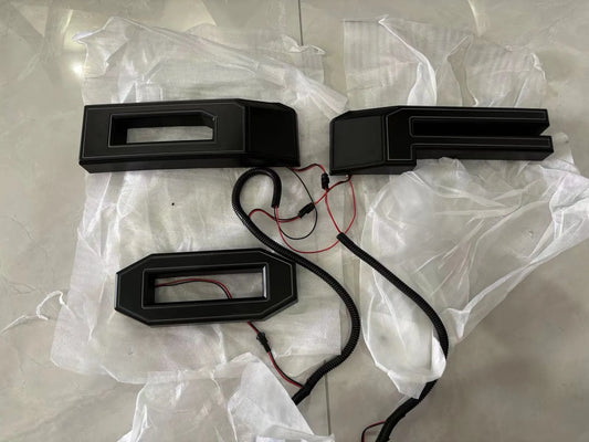 For Ford Good ABS Letters White Fit
