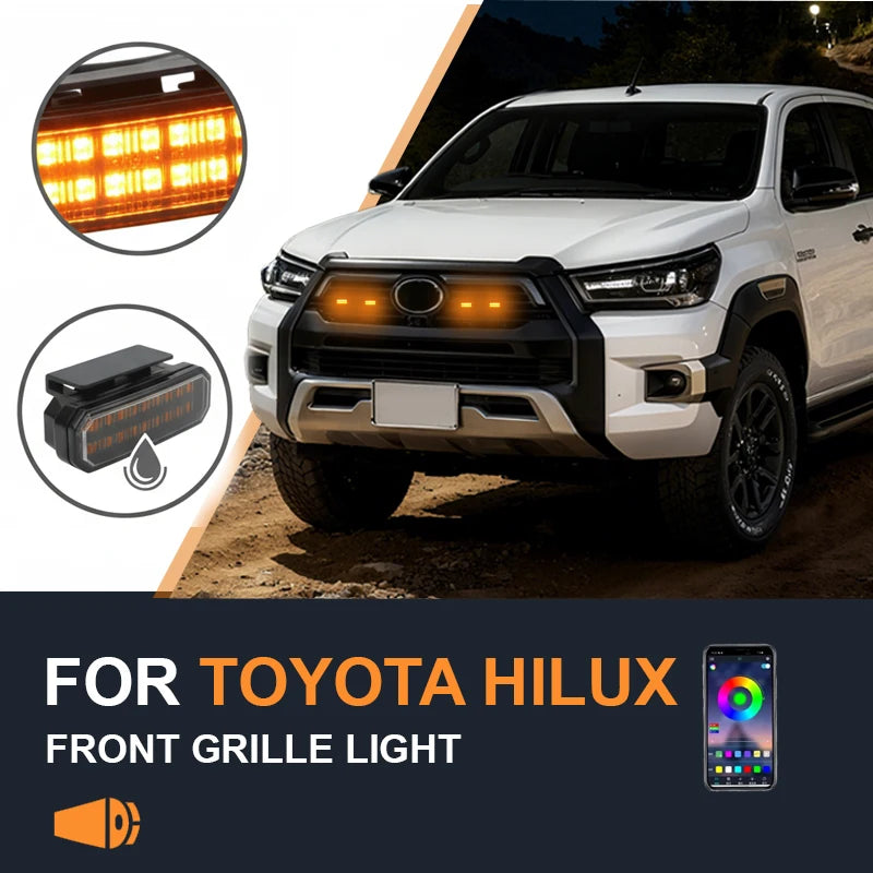 For Toyota Hilux Center Front Grille Small Amber Front Grille