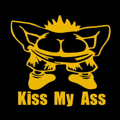 Personalized Kiss My Ass Stickers Funny Windshield Trunk Vinyl