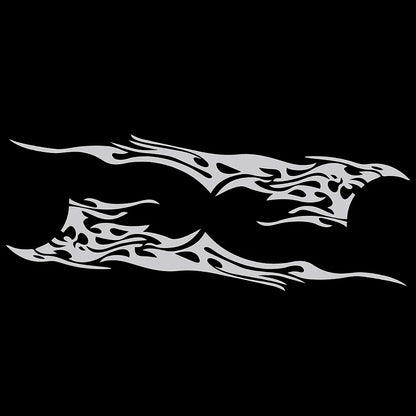 Stickers On Motors Side Body Vinyl Sticker Flame Large