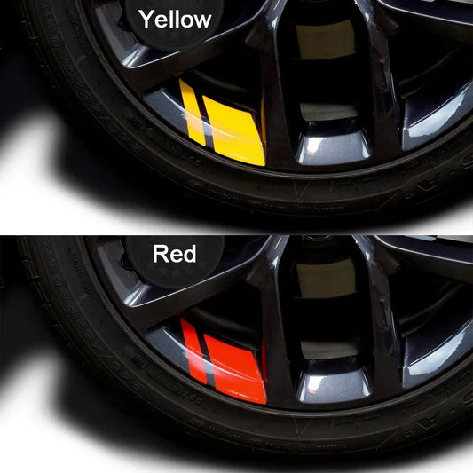 For Dodge Chrysler Jeep 6PCS Sticker Reflective Wheel Hub Decals
