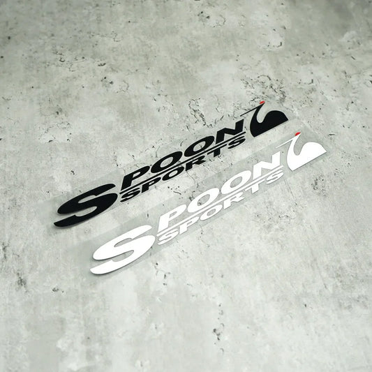 For Japanese Spoon Sports Stickers Tail Fin Window Body Decal