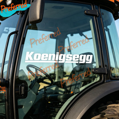 2X Koenigsegg Decal Die Cut Vinyl Sticker Truck Laptop