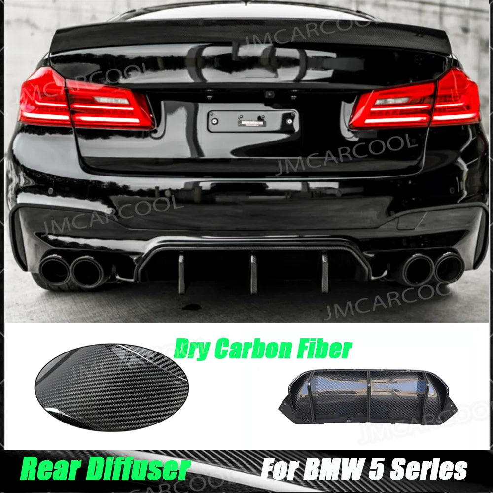 For BMW 5 Series F90 M5 2017-2019 Dry Carbon Fiber Rear Bumper