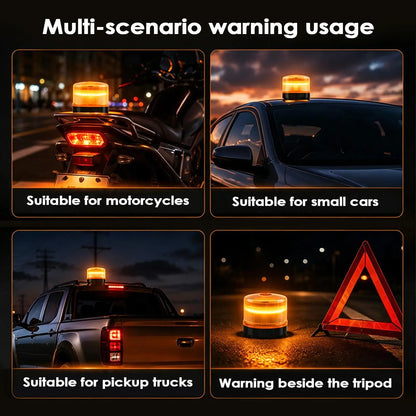 Beacon Amber Flashing Magnetic Base Strobe Truck Motorcycle