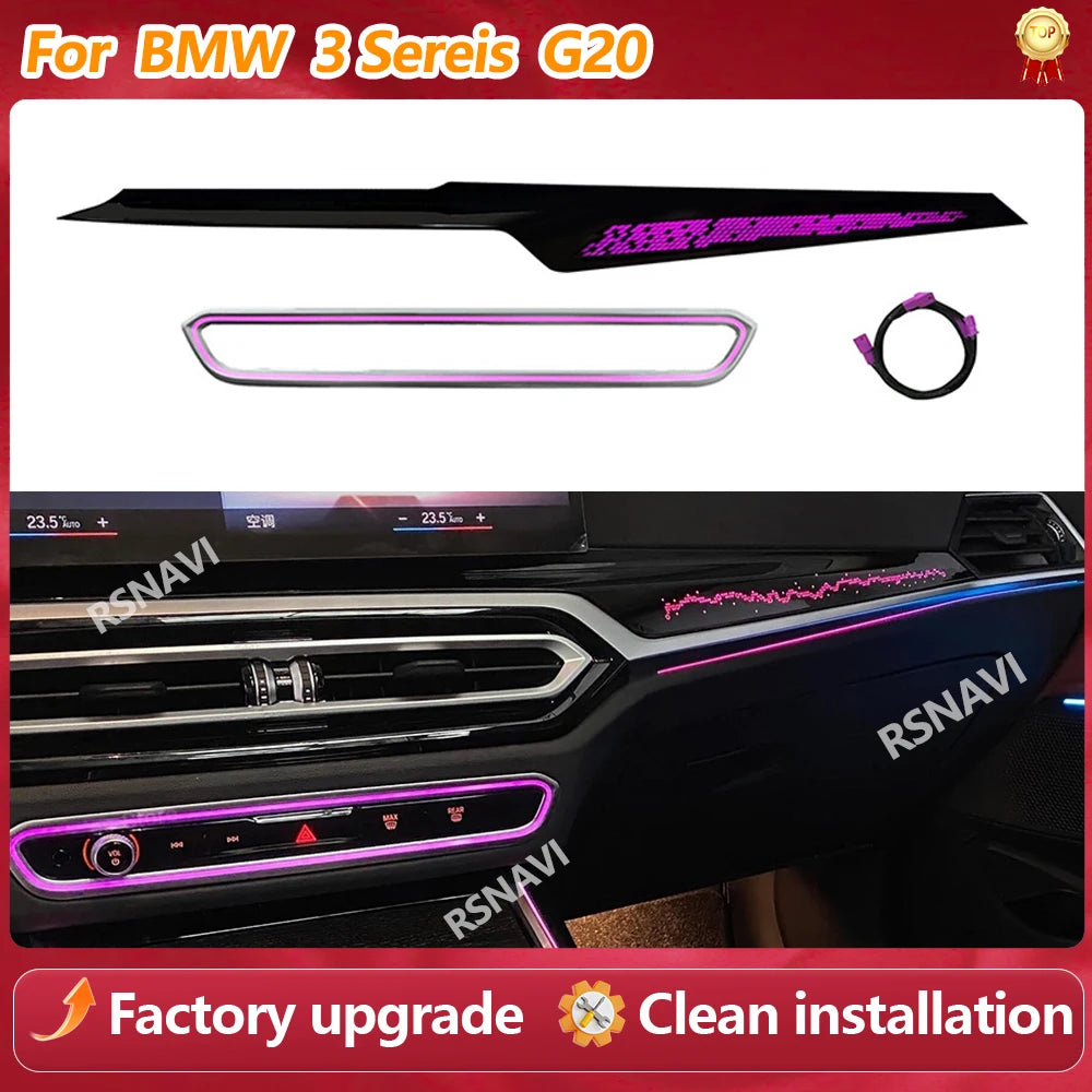 For BMW 3 Sereis G20 Facelift Copilot Dash Radio Button Ambient
