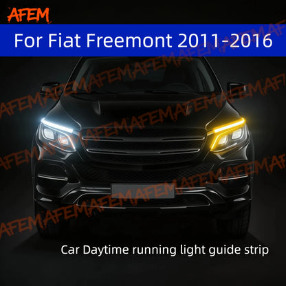 For Fiat Freemont 2011-2016Daytime Running Light Guide Strip Drl