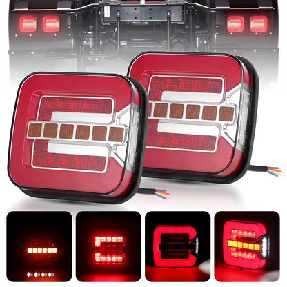 Rear Bumper Brake Tail Stop Turn Signal In Drl