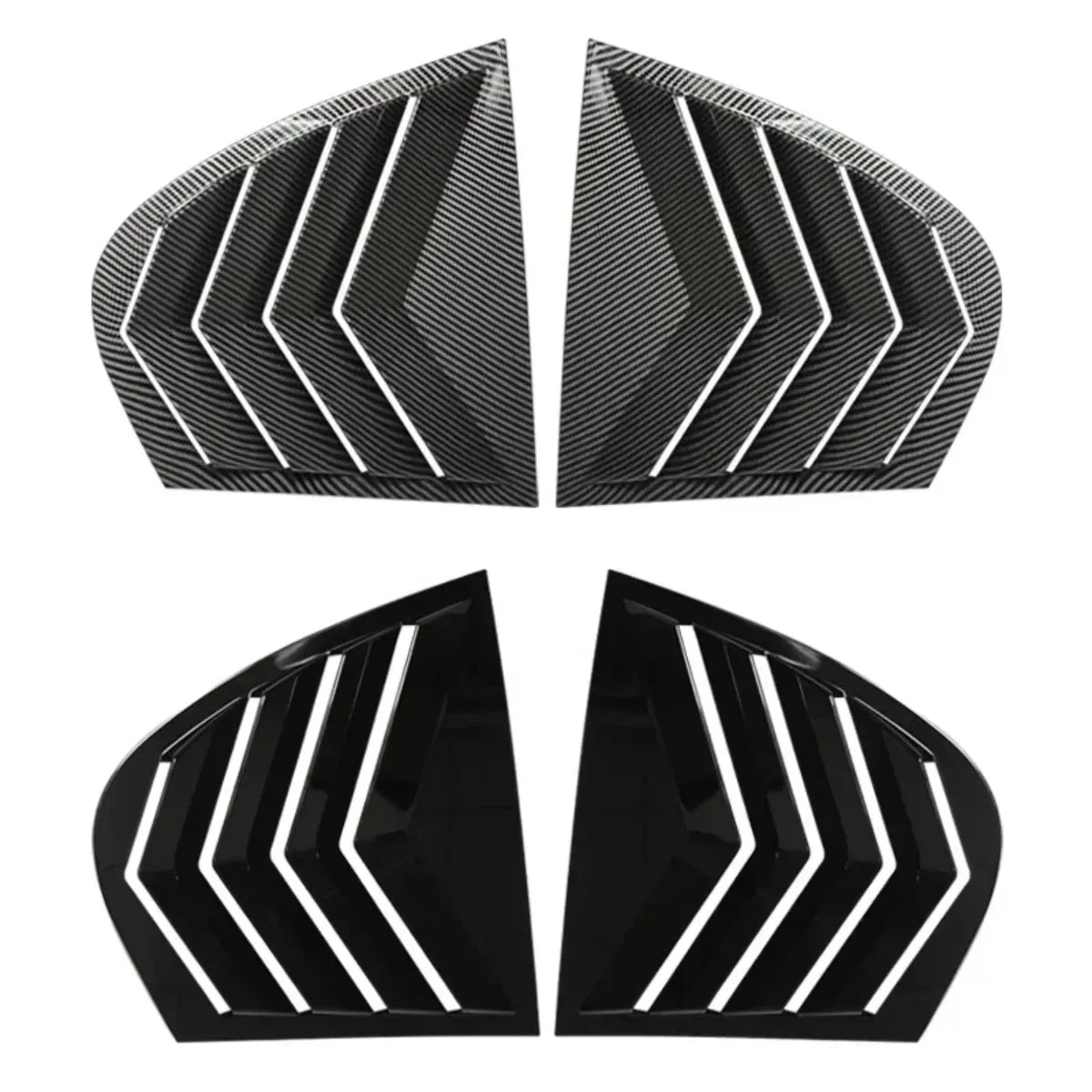 For BMW 5 Series E60 2004-2010 Pair Rear Side Window Louver