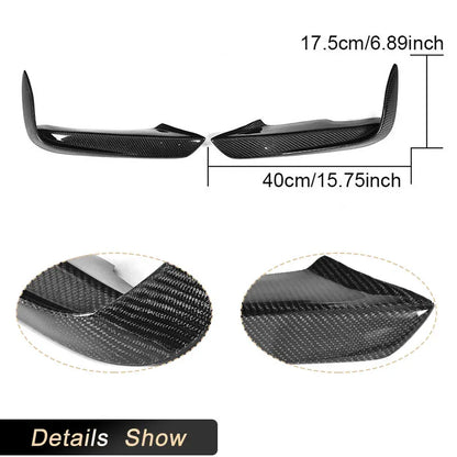 For BMW 3 Series F30 F31 Carbon Fiber Front Bumper Fog Cover