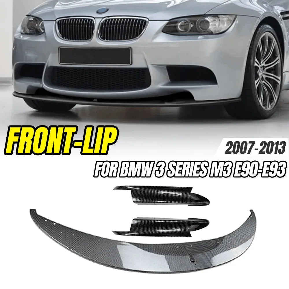 For BMW M3 E90 E92 E93 Gloss Black ABS Front Bumper Lip Splitter