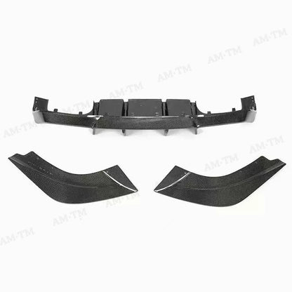 For BMW M2 F87 M2C 2014-2021 V Carbon Fiber Rear Lip Diffuser