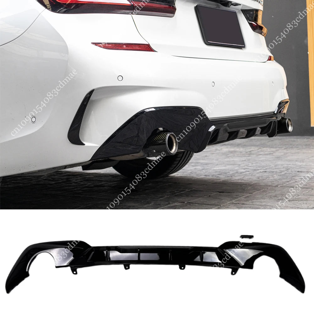 For BMW 3 Series G20 G21 M Performance Rear Bumper Diffuser