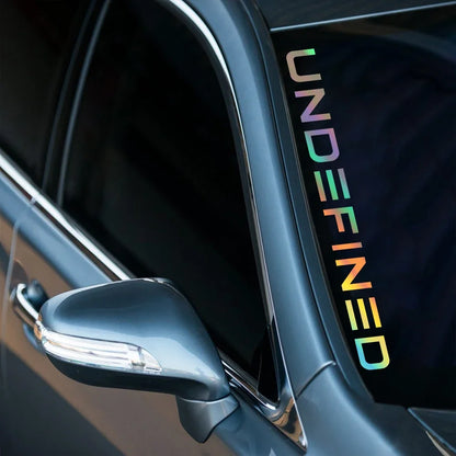 Four Sizes Undefined Stickers Body Window Windshield Bumper