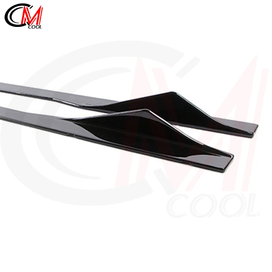 For BMW 2 Series F22 M2 F87 Side Skirts Bumpers ABS Gloss Black