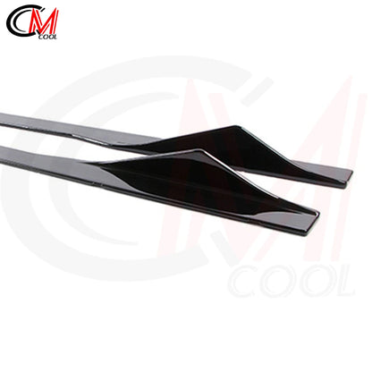 For BMW 2 Series F22 M2 F87 Side Skirts Bumpers ABS Gloss Black