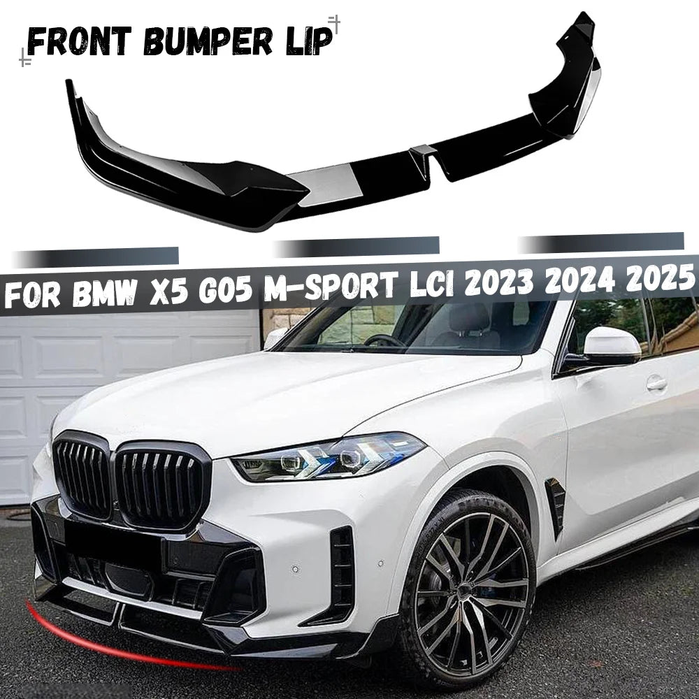 For BMW X5 G05 Lci 40I Front Bumper Splitter Lip Spoiler