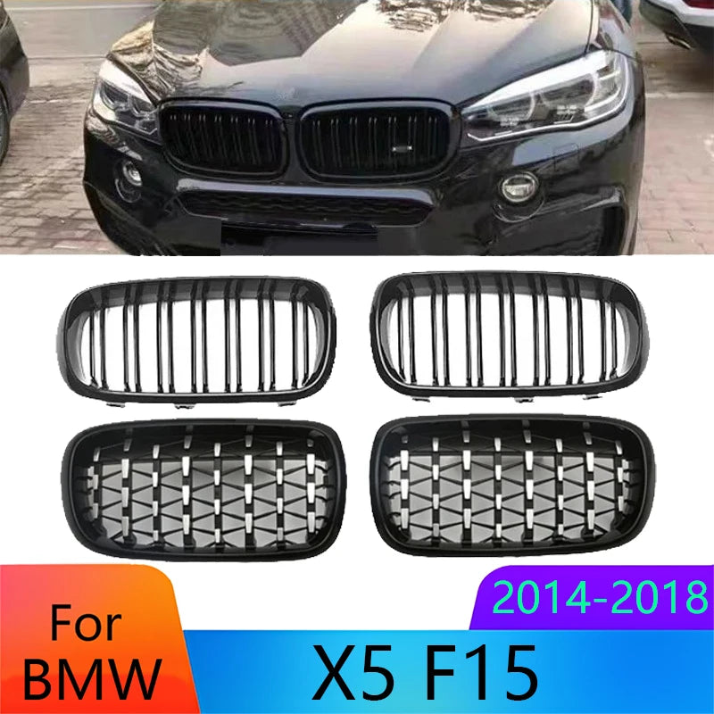 For BMW X5 F15 F16 2014-2018 Front Bumper Grill Cover Exterior