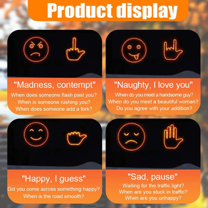 Finger Expression Remote Control Lighting Gesture Road Rage Palm