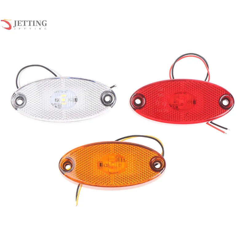 For Trailer 3LED 12V 24V Side Marker Trucks Caravan