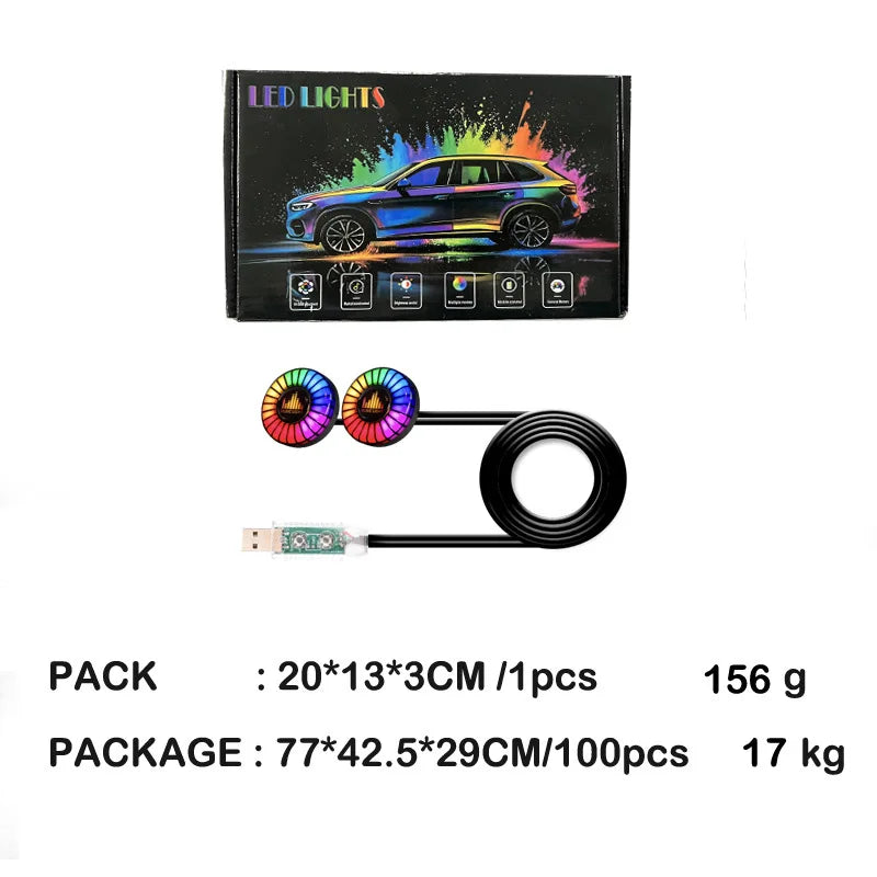 Music Rhythm Air Freshener RGB Sound APP Control Atmosphere