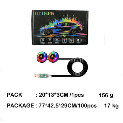 Music Rhythm Air Freshener RGB Sound APP Control Atmosphere