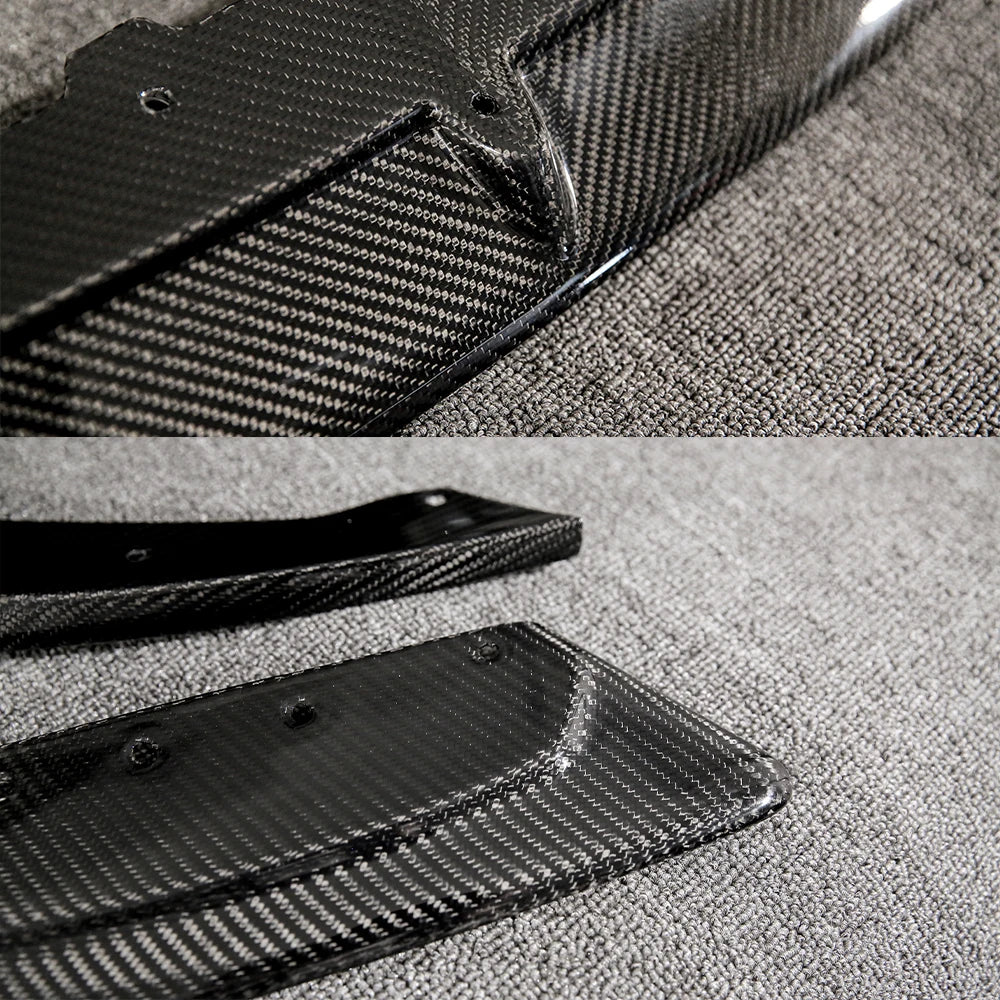 For BMW F91 F92 F93 M8 Real Carbon Fiber Front Bumper Lower Lip