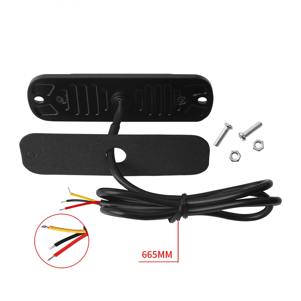4PCS 6LED Strobe Side Warning Grille Flashing Lightbars Cars