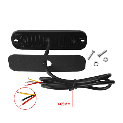4PCS 6LED Strobe Side Warning Grille Flashing Lightbars Cars