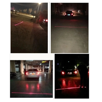 Motorcycle Laser Red Line Anti Collision rear-end Tail Fog