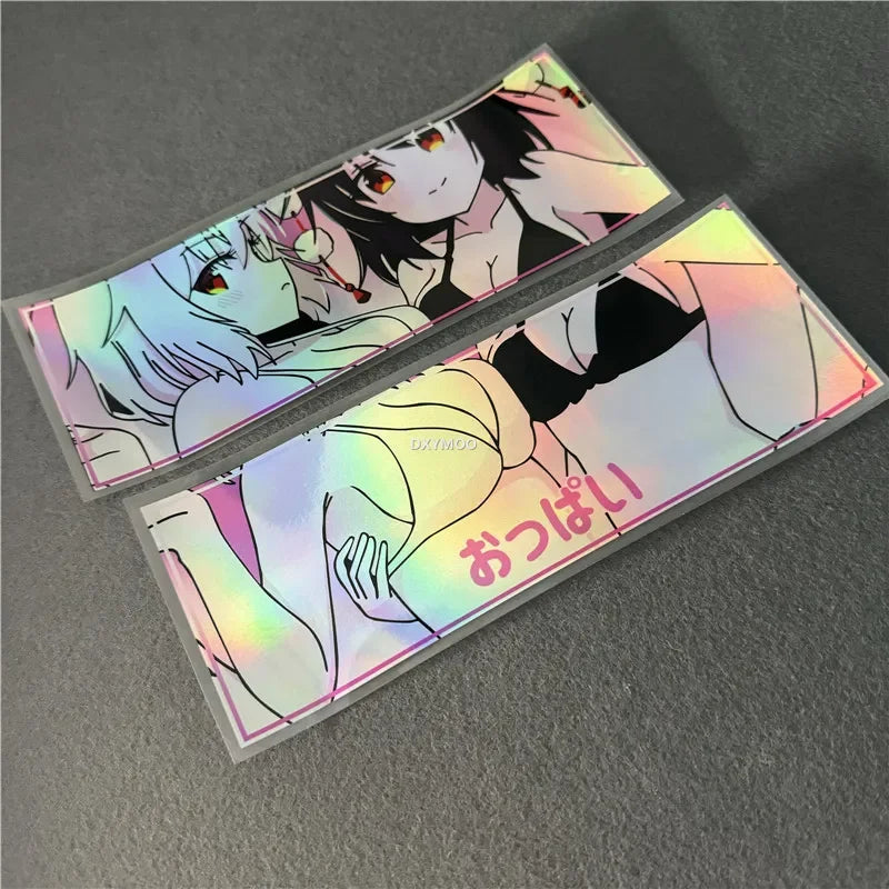 For Laptop Computer Case Trunk Auto Anime Bikini Girl Sticker