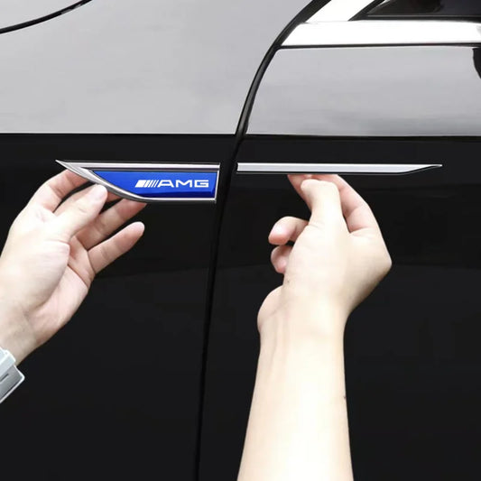 For Mercedes Benz Amg W205 W204 Door Side Fender Blade Logo