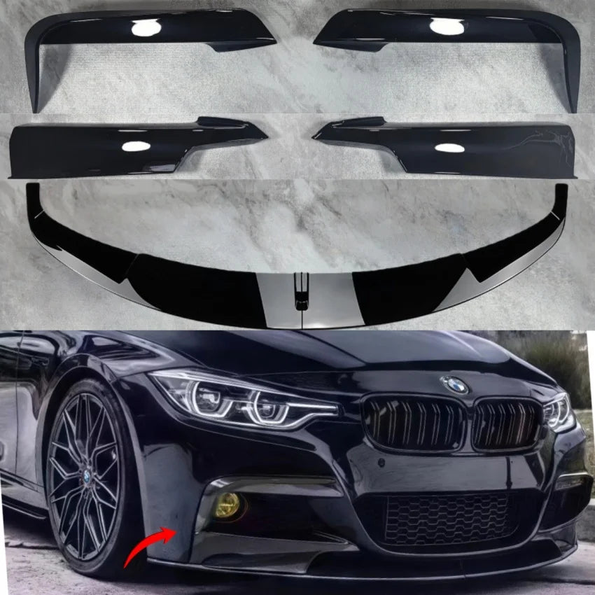 For BMW F30 F31 F35 3 Front Bumper Lower Lip Spoiler Splitter