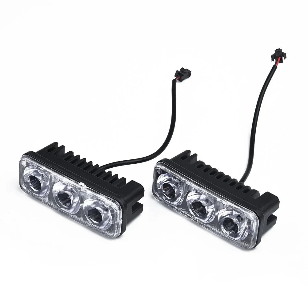 2PCS 3LED Super White Power Drl Work Fog 8.7